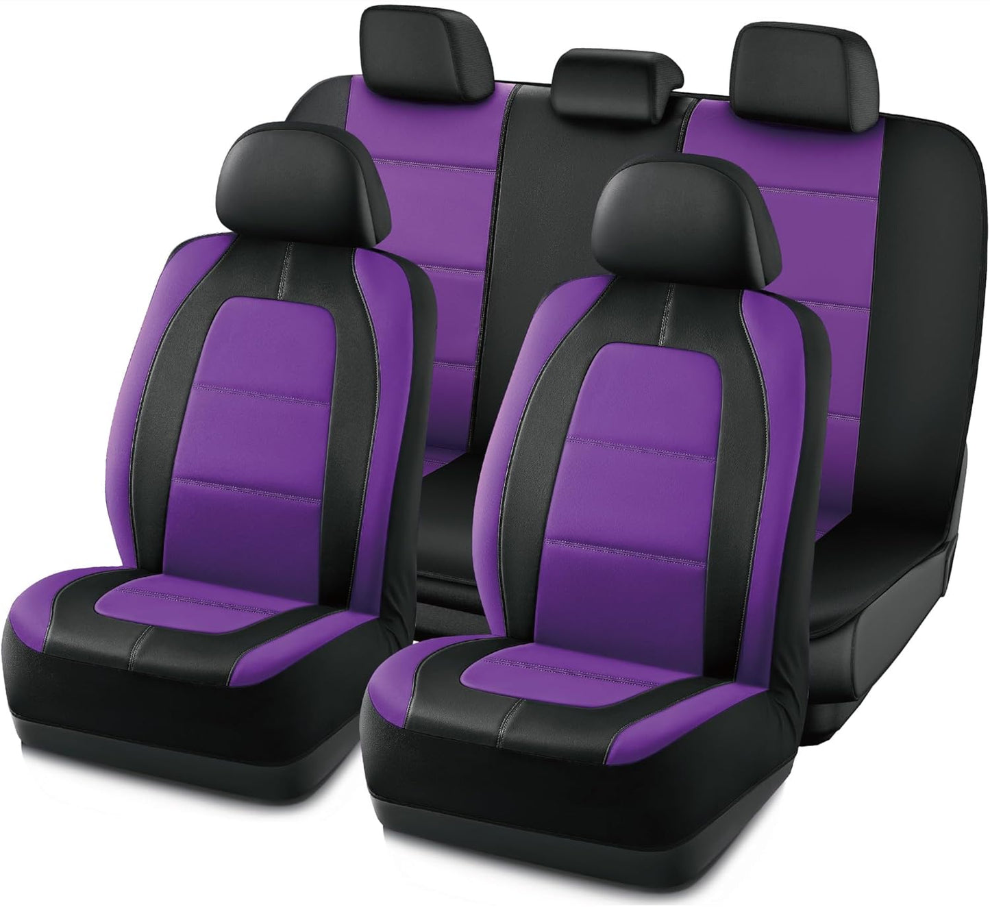Road Comforts Leather Car Seat Cover Full Set for Most Cars