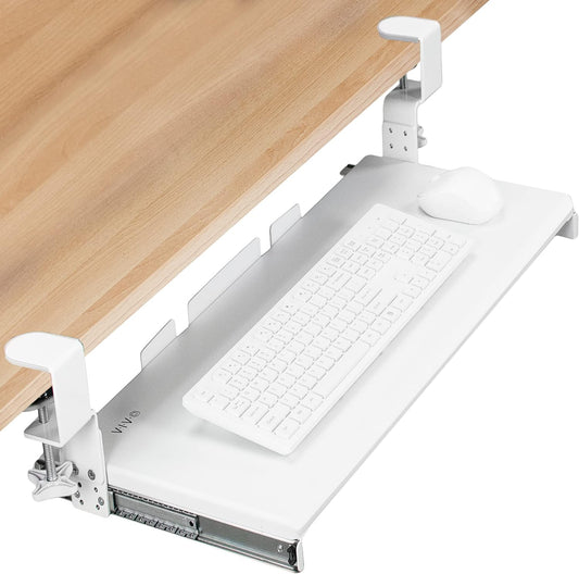 VIVO Large Height Adjustable Under Desk Keyboard Tray for Ergonomics