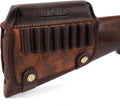 TOURBON Leather Buttstock Cheek Rest with Ammo Holder