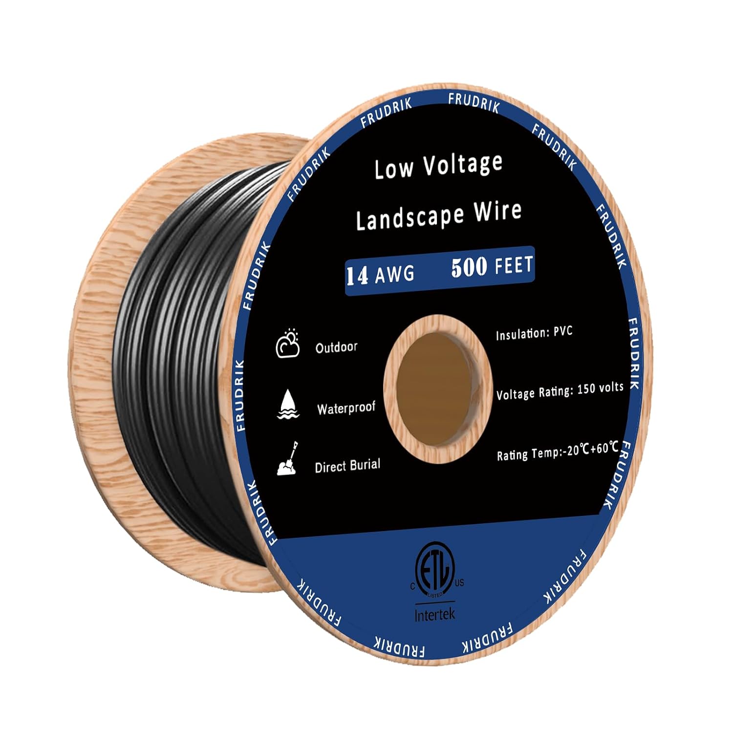 Low Voltage Landscape Lighting Wire for Outdoor Use - 500ft