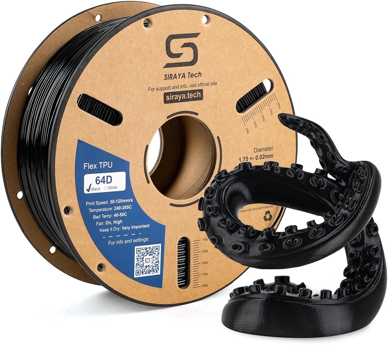 Siraya Tech Flex TPU 64D High-Performance Elastic Filament