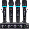 4 Channel Rechargeable Wireless Microphone System - GT-200
