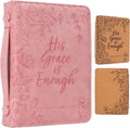 Large Bible Covers for Women - Floral PU Leather Bible Case