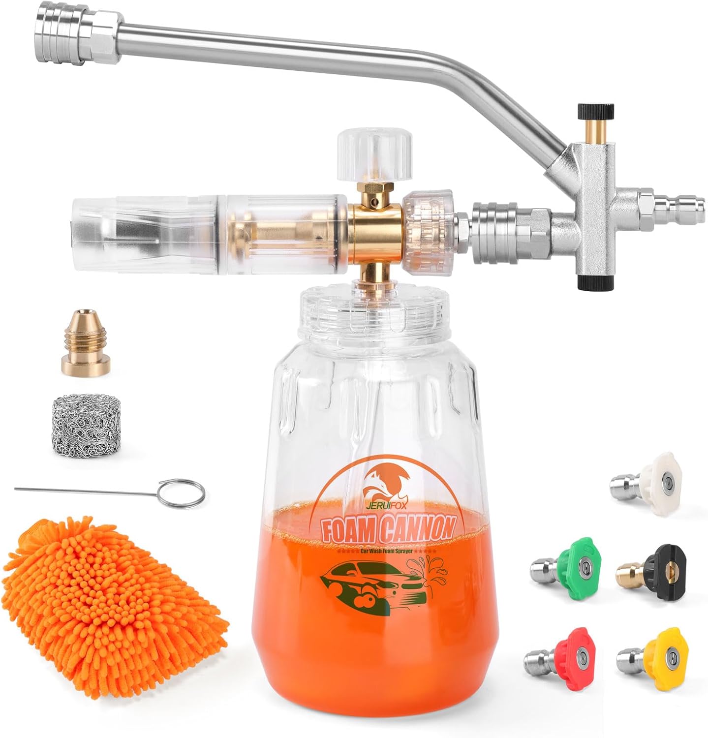 Dual Connector Foam Cannon for Pressure Washer Cleaning Needs