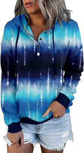 VIEACTIVEWEAR Tie Dye Hoodie for Women - Casual Oversize Pullover not