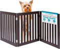 Freestanding Wooden Dog Gate for Indoor Pet Safety and Style