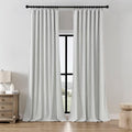 Joydeco Faux Linen Curtains 96 Inch Light Filtering Drapes Set