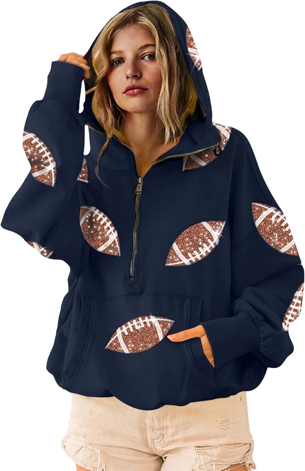 SeekMe Womens Game Day Sweatshirts for Football Fans Everywhere