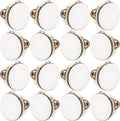 16 Pcs 4 Inch Adult Wedding Tambourines for Festive Occasions