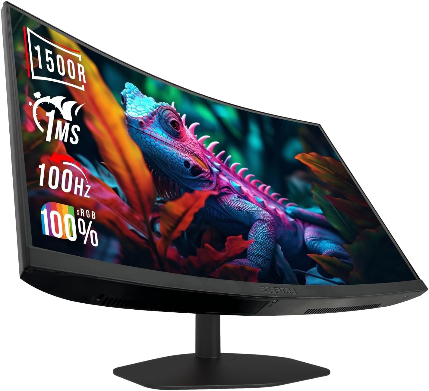 Sceptre 24 Curved Gaming Monitor: 100% sRGB, 1ms Response Time