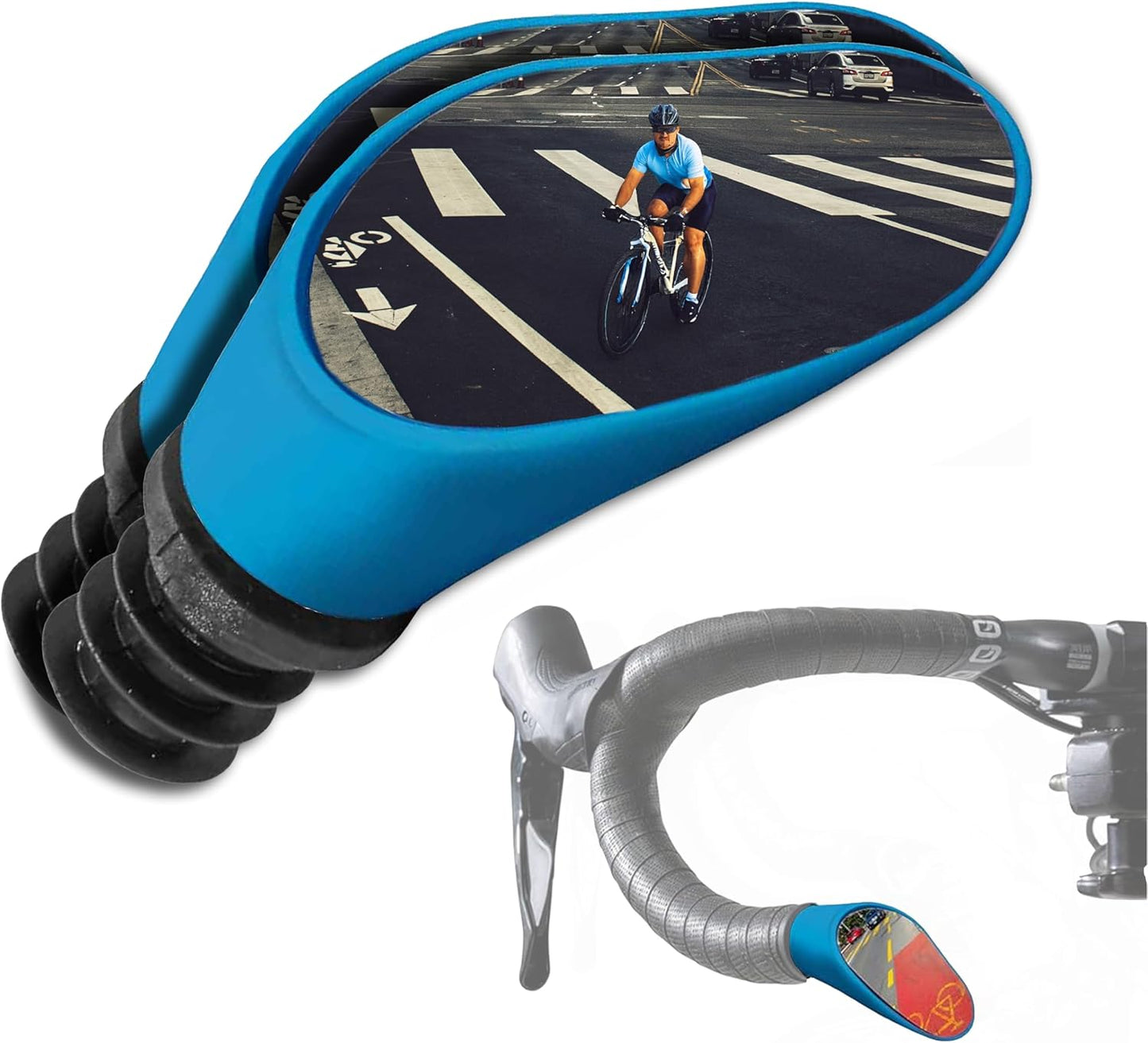 Sprintech Swiss-Made Convex Chrome-Plated Bike Mirror for Safety