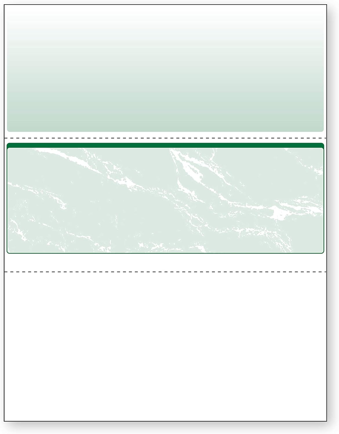 DocuGard Standard Green Marble Check Paper with 11 Security Features