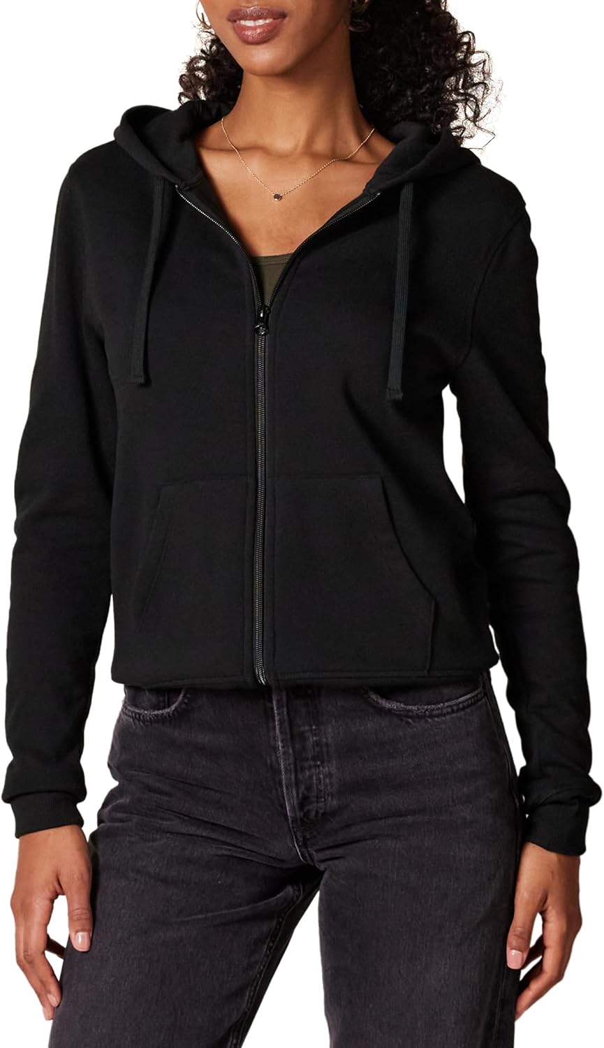Cozy Plus Size Fleece Hoodie by  Essentials