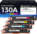 130A Toner Cartridge Set 4-Pack - High Yield Replacement for HP Color