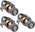 Keypad Door Knob with Key - Keyless Entry Code Lock (3 Pack)