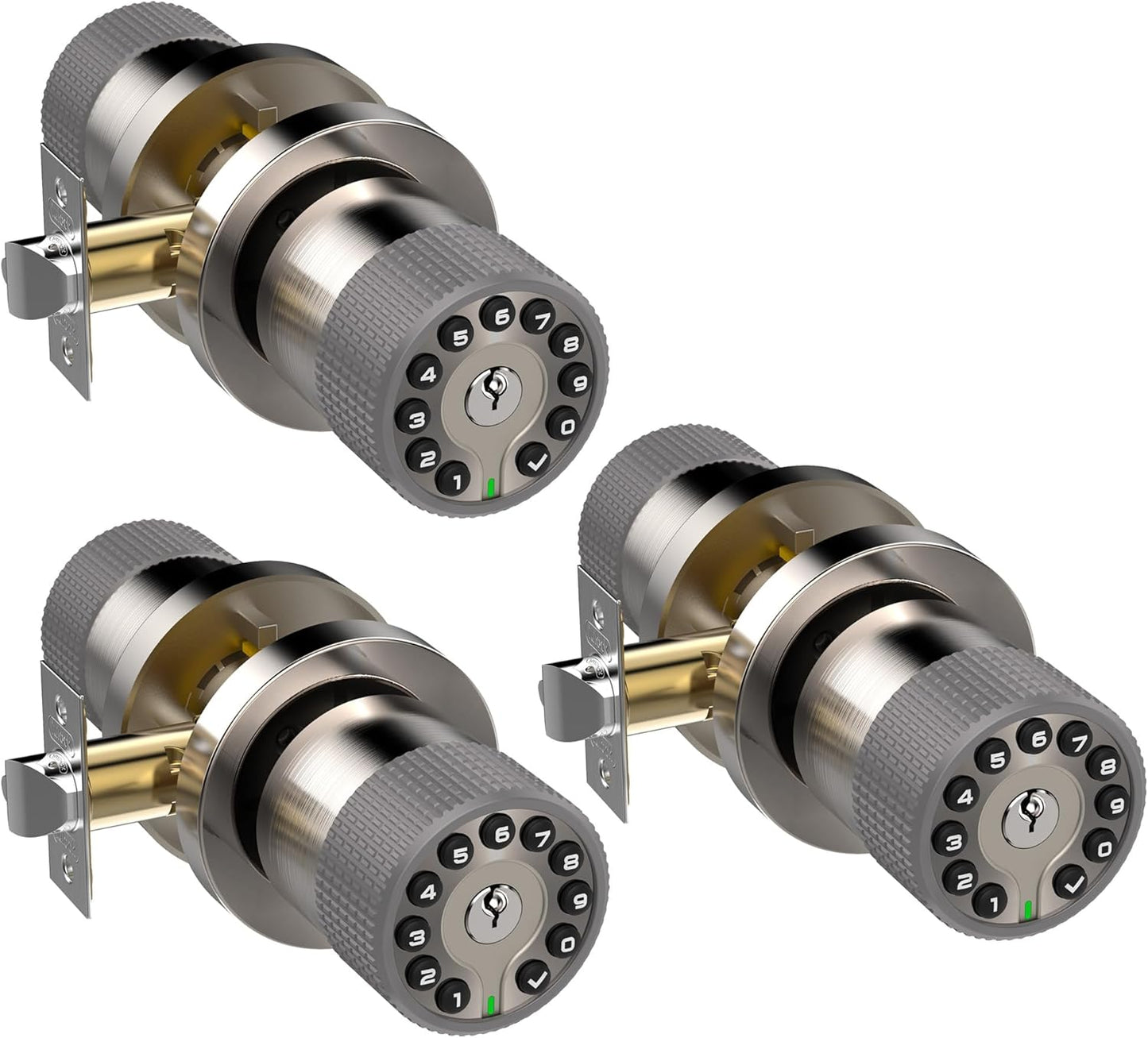 Keypad Door Knob with Keyless Entry and 50 User Codes for Security