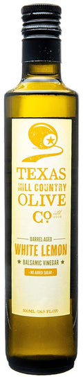 White Lemon Balsamic Vinegar - Citrus-Forward Barrel Aged (16.9 oz)