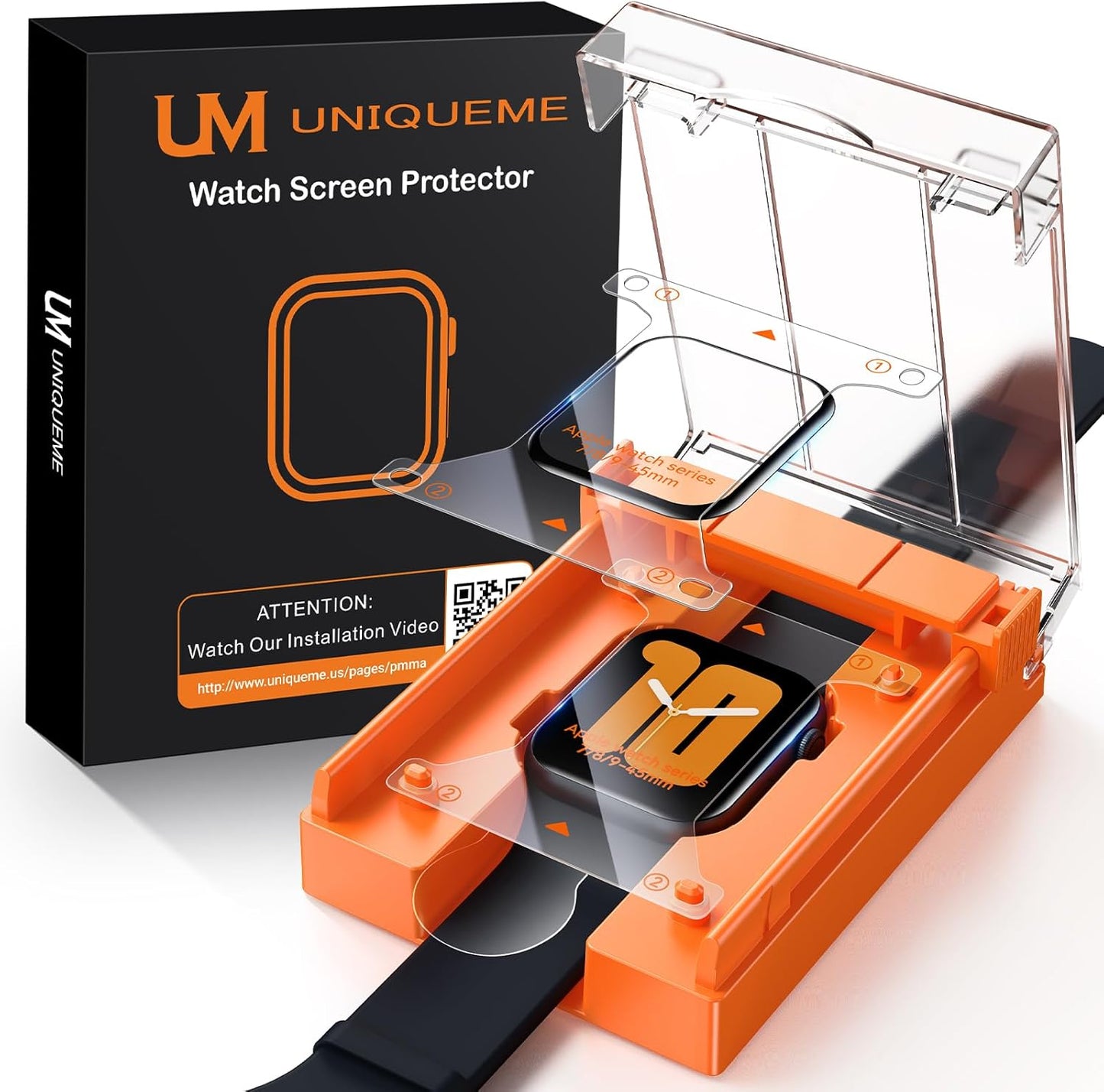 Anti-Scratch Ceramic Screen Protector for Apple Watch - 45mm
