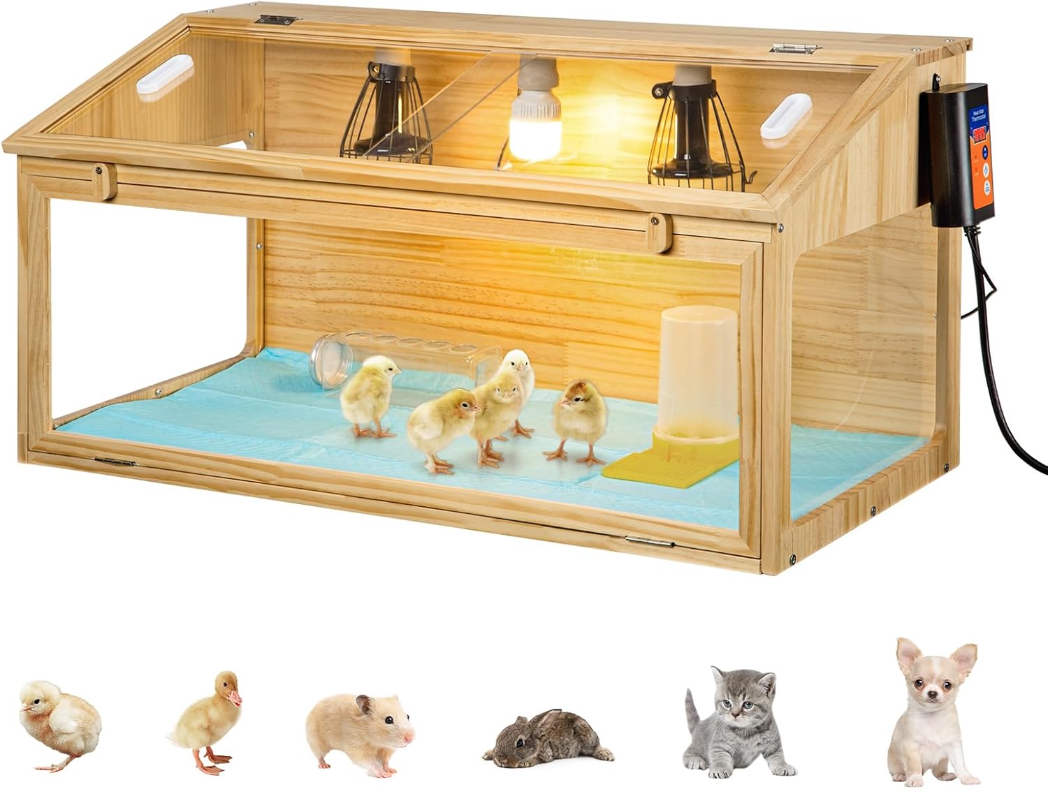 Ultimate Indoor Brooder Box Kit with Heat Lamp - OCTAOR