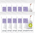 simplehuman Code G 200 Count Custom Fit Drawstring Liners - Durable