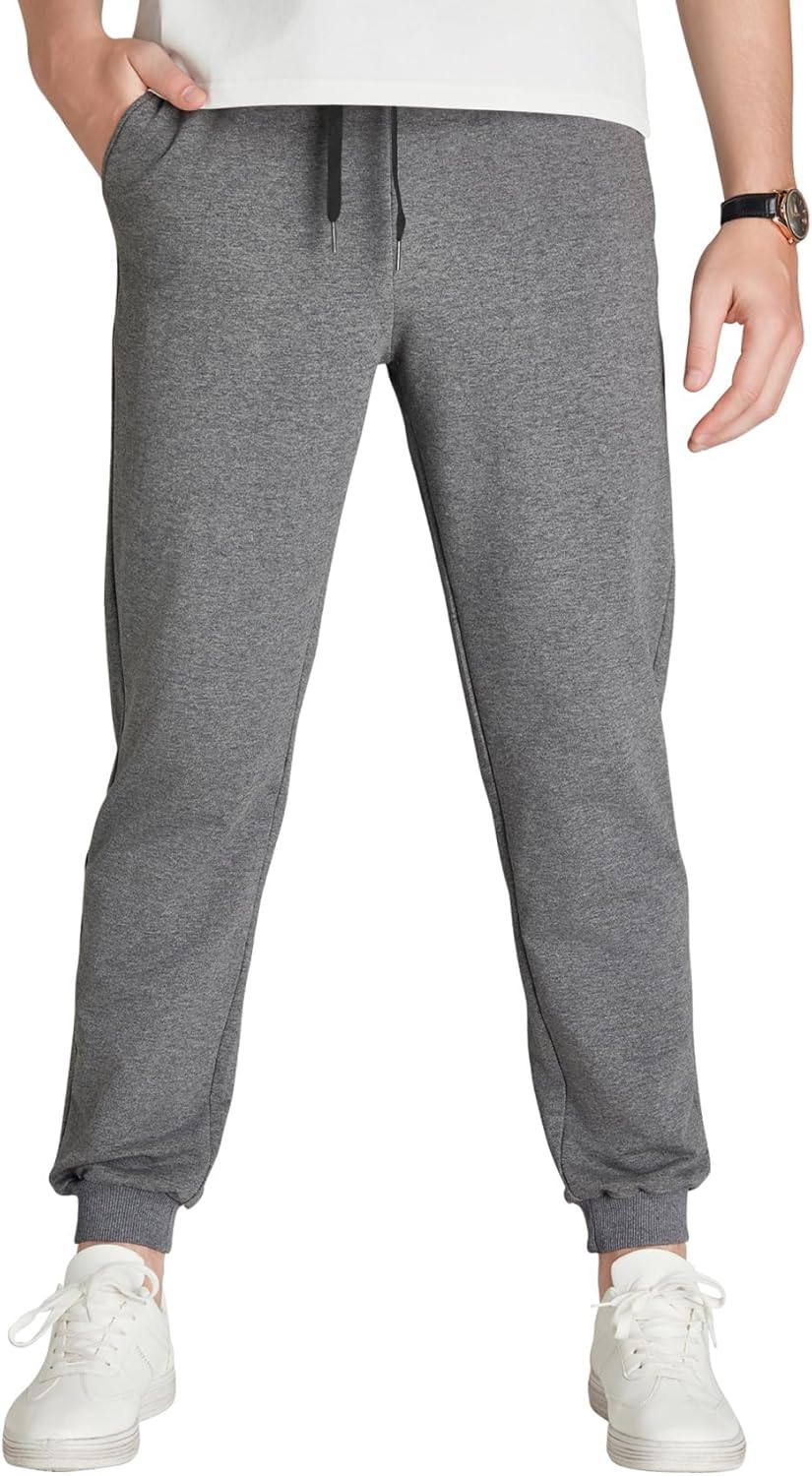 Idtswch Long Inseam Mens Tall Sweatpants with Zip Pockets
