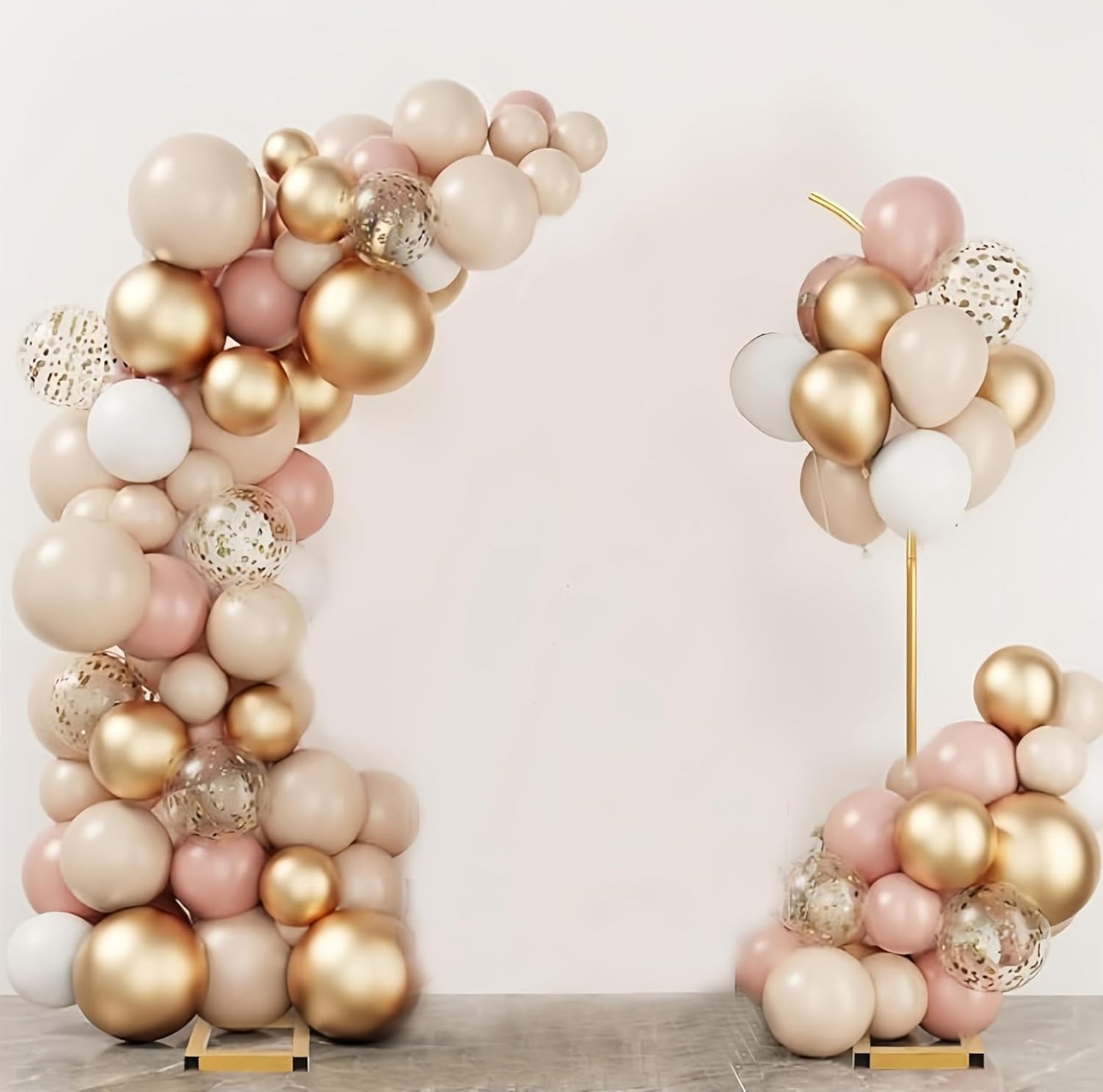 Balloon Arch Stand Set of 2 - Elegant Metal Backdrop for Events