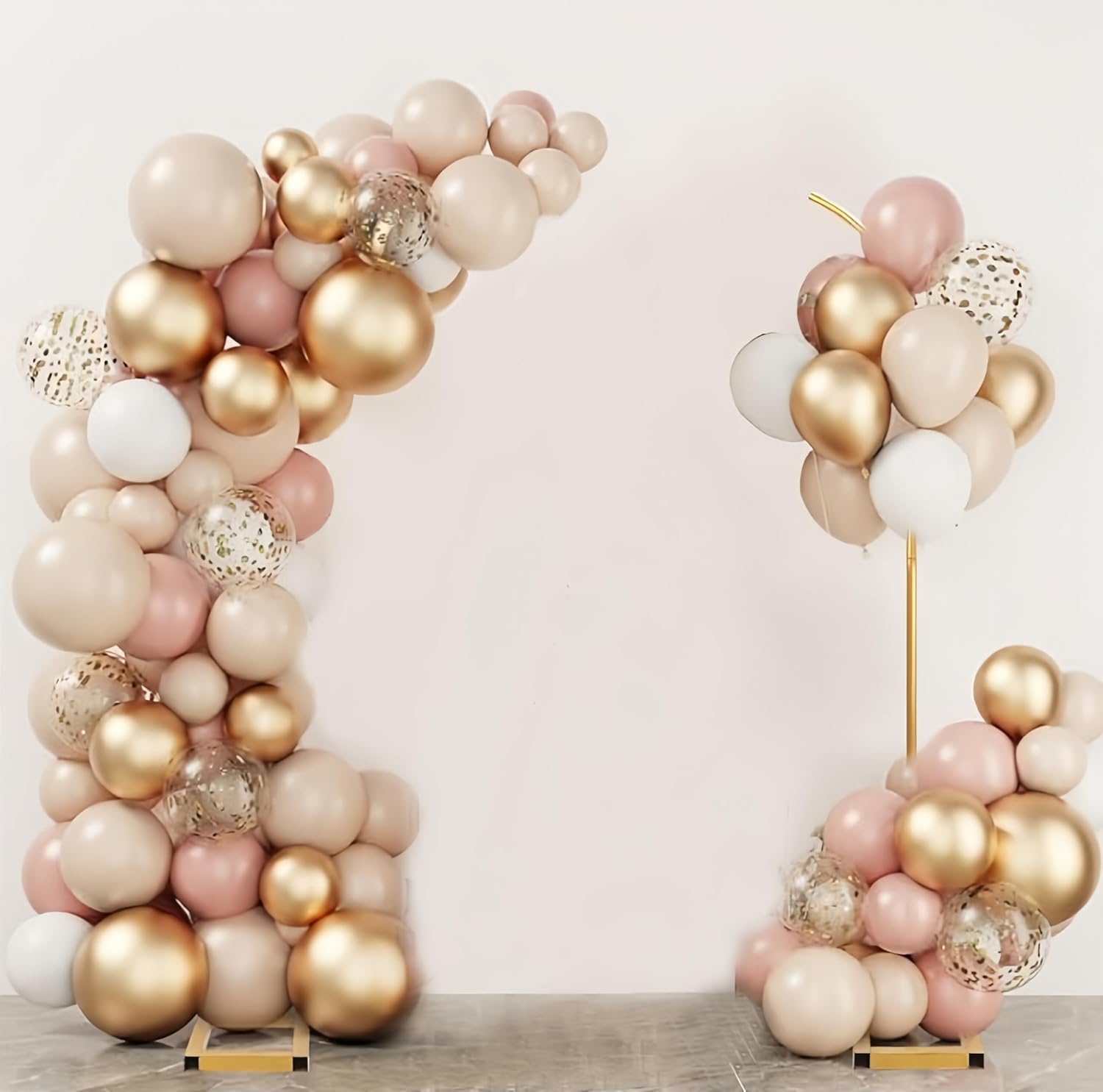 Balloon Arch Stand Set of 2 - Elegant Metal Backdrop for Events