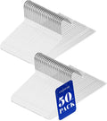 50 Pack Open Ended Pants Hangers with Non Slip Design for Closet