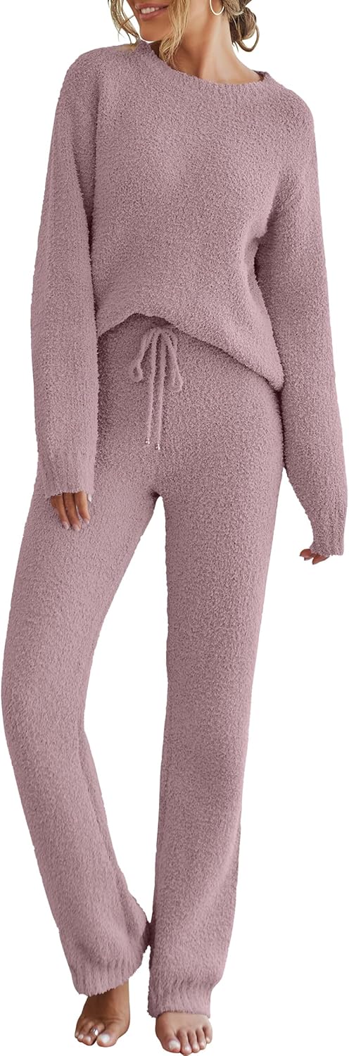 Cozy Fleece Pajama Sets for Women - Perfect Fall Lounge Wear
