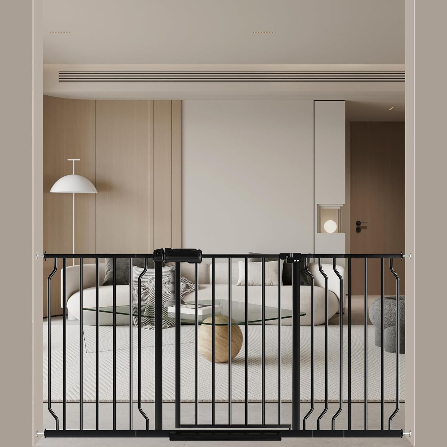 WAOWAO Extra Wide Baby Gate for Stairs and Doorways Safety