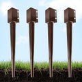 Heavy Duty Metal Fence Post Anchor 32 in - Stable Ground Spike