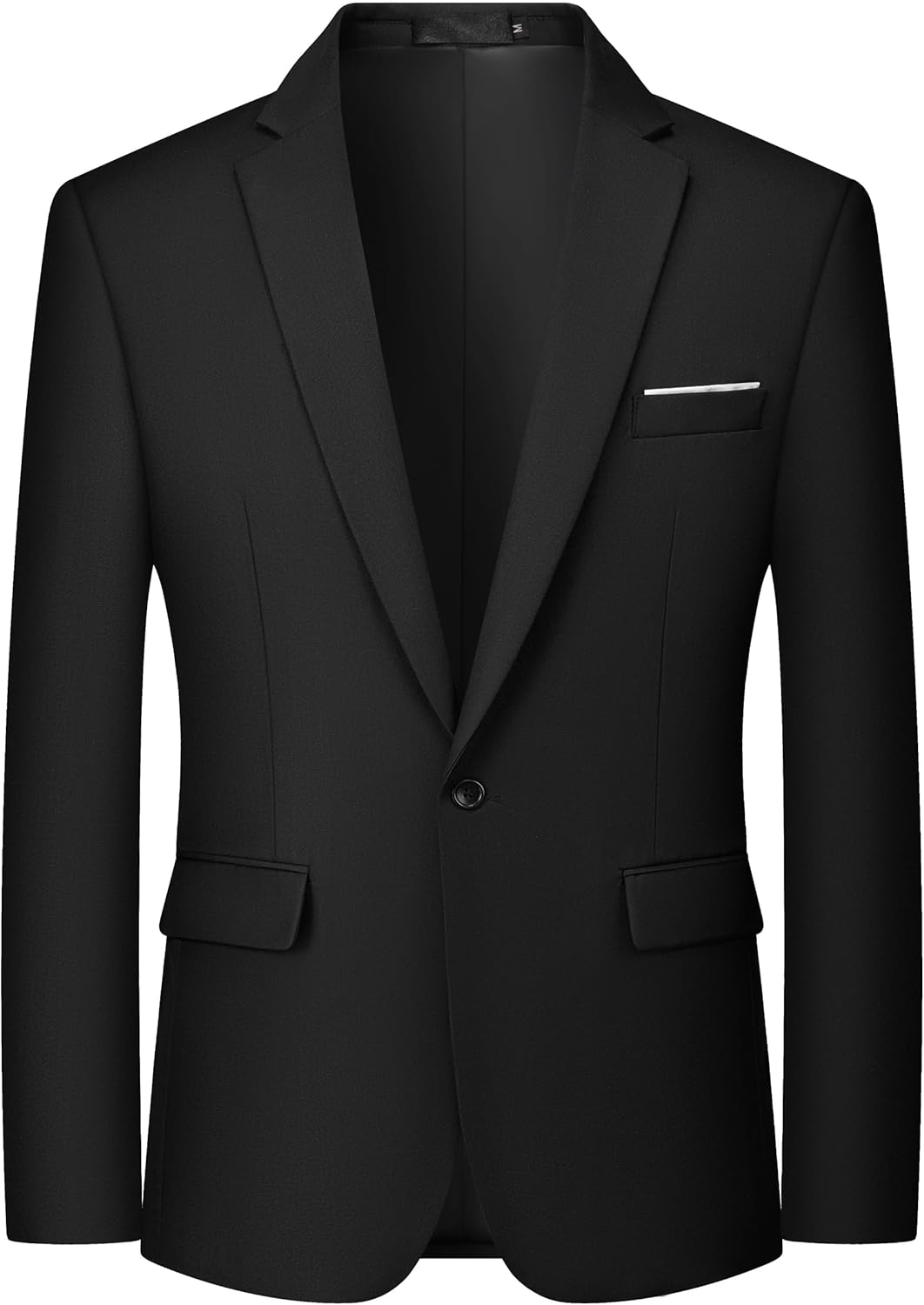 MAGE MALE Men's One Button Blazer Casual Solid Color Suit Jacket
