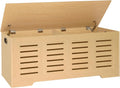 DINZI LVJ Storage Chest 47.3in Wooden Storage Box - Bench with Safe