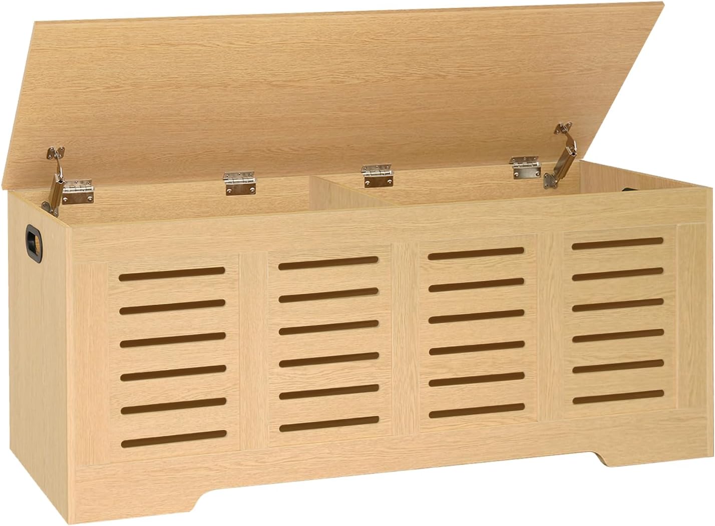 DINZI LVJ Wooden Storage Chest with Safety Hinges for Home Use