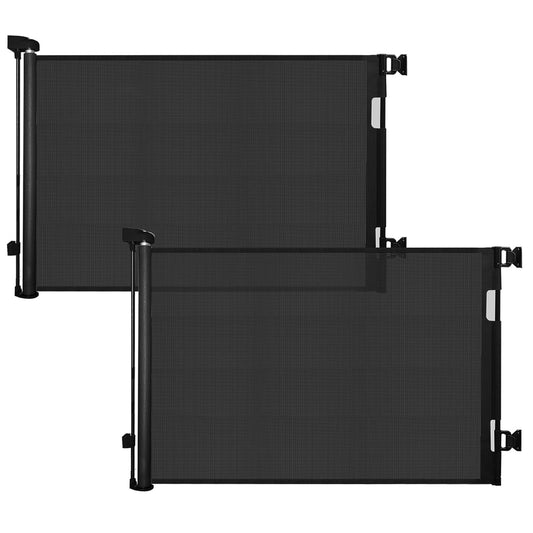 Retractable Baby Gate for Doorways and Stairs - 2 Pack