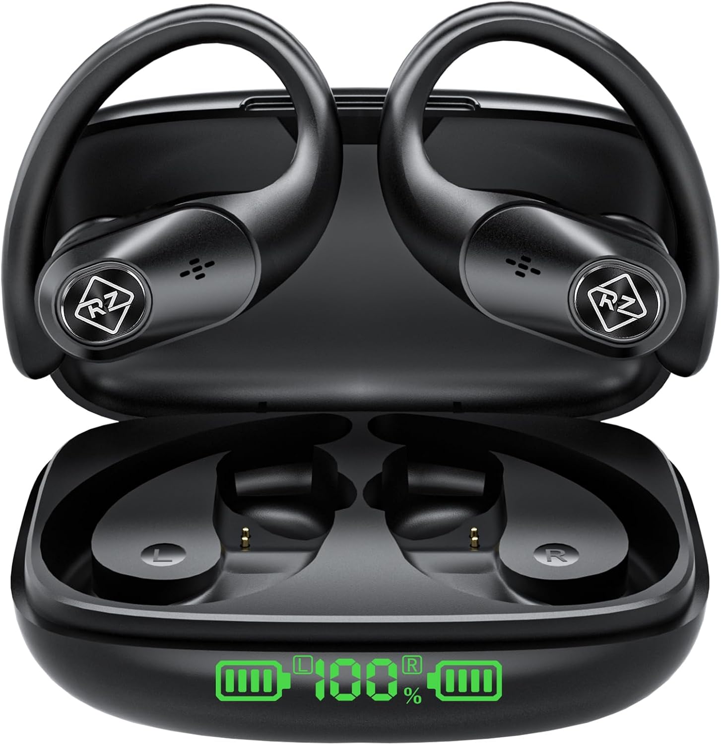 Wireless Earbuds Bluetooth Headphones with 96H Playtime and LED