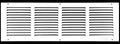HVAC Premium 24in x 6in Flat Stamped Steel Return Air Grille - Clean