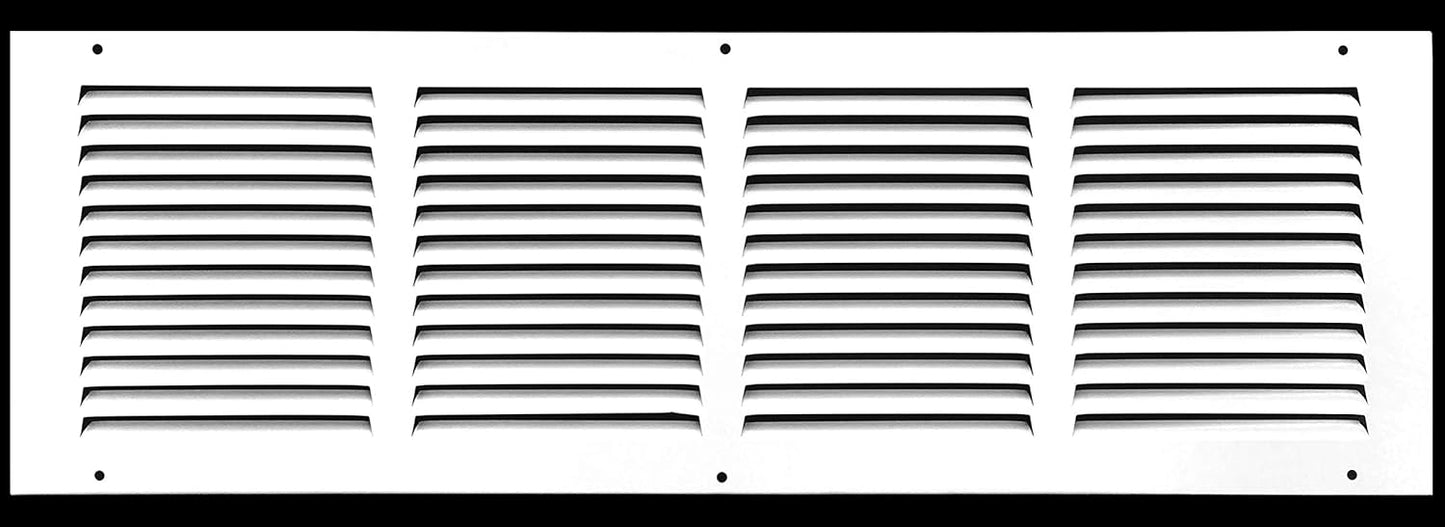 HVAC Premium 24in x 6in Flat Stamped Steel Return Air Grille
