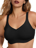 COMFELIE Women No Underwire Seamless Full Coverage Mesh Bralette