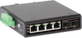 Industrial 4-Port Gigabit PoE++ Switch with 2 SFP Ports - Rugged