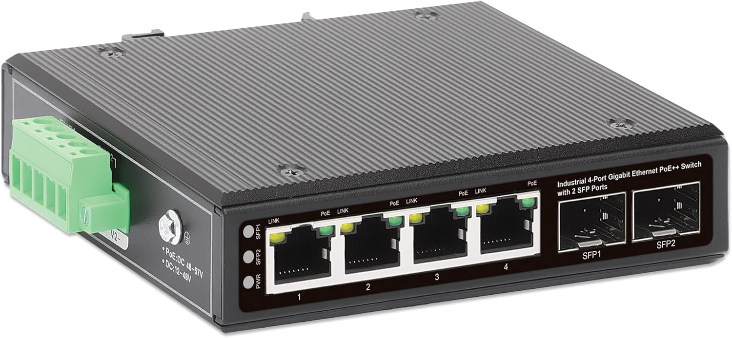 Intellinet 4-Port Industrial Gigabit Ethernet PoE++ Switch Review