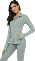 Yogalicious Womens Ultra Soft Lightweight Full Zip Yoga Jacket - Slim