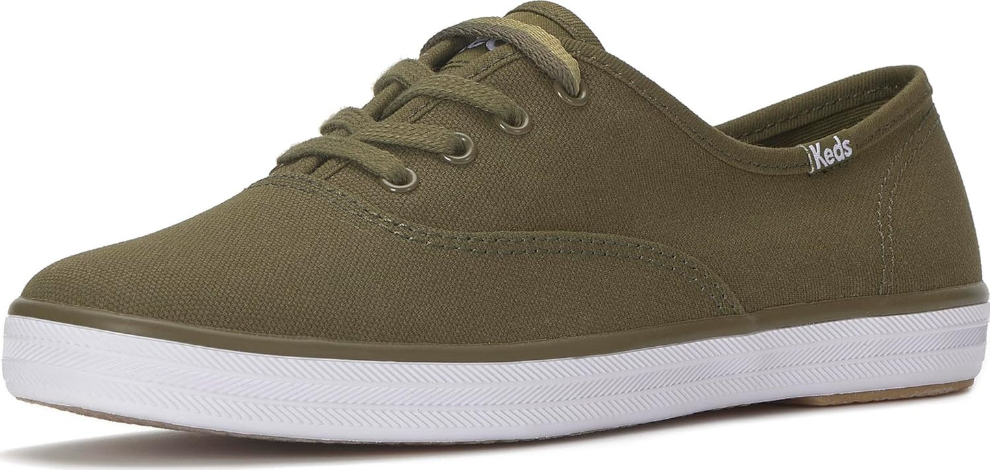 Keds Womens Champion Canvas Lace Up Sneaker for Comfort