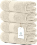 Set of 4 Plush 700 GSM Cotton Bath Towels - Ultimate Softness