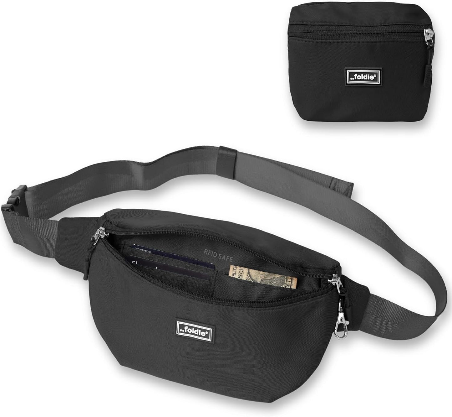 Foldable Crossbody Bags for Travel - Anti-Theft RFID-Safe Design