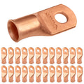 SELTERM 25pcs 3/0 AWG 3/8ft Stud Battery Lugs - Heavy Duty Copper
