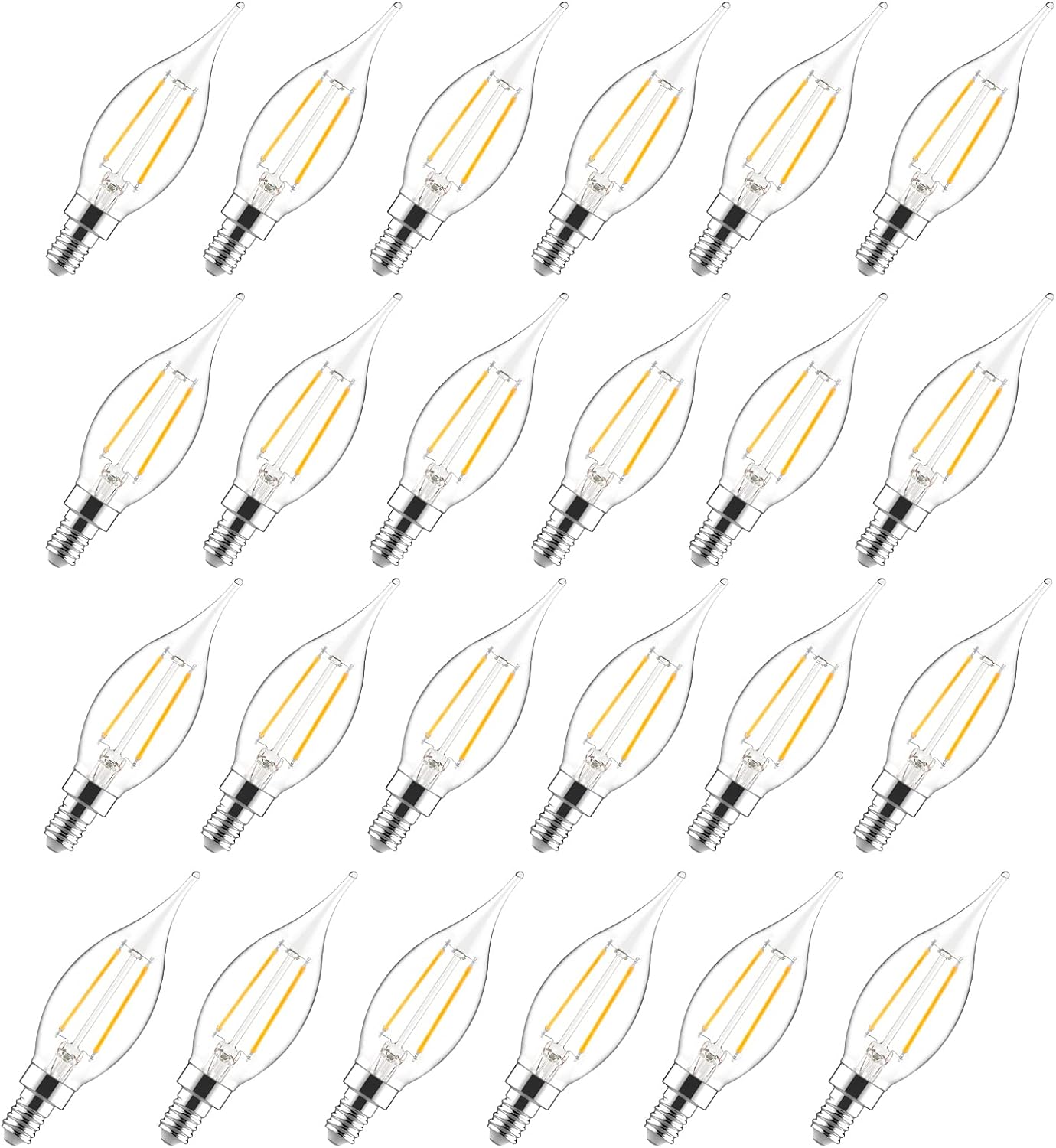 Sengled Dimmable Candelabra LED Light Bulbs for Chandeliers