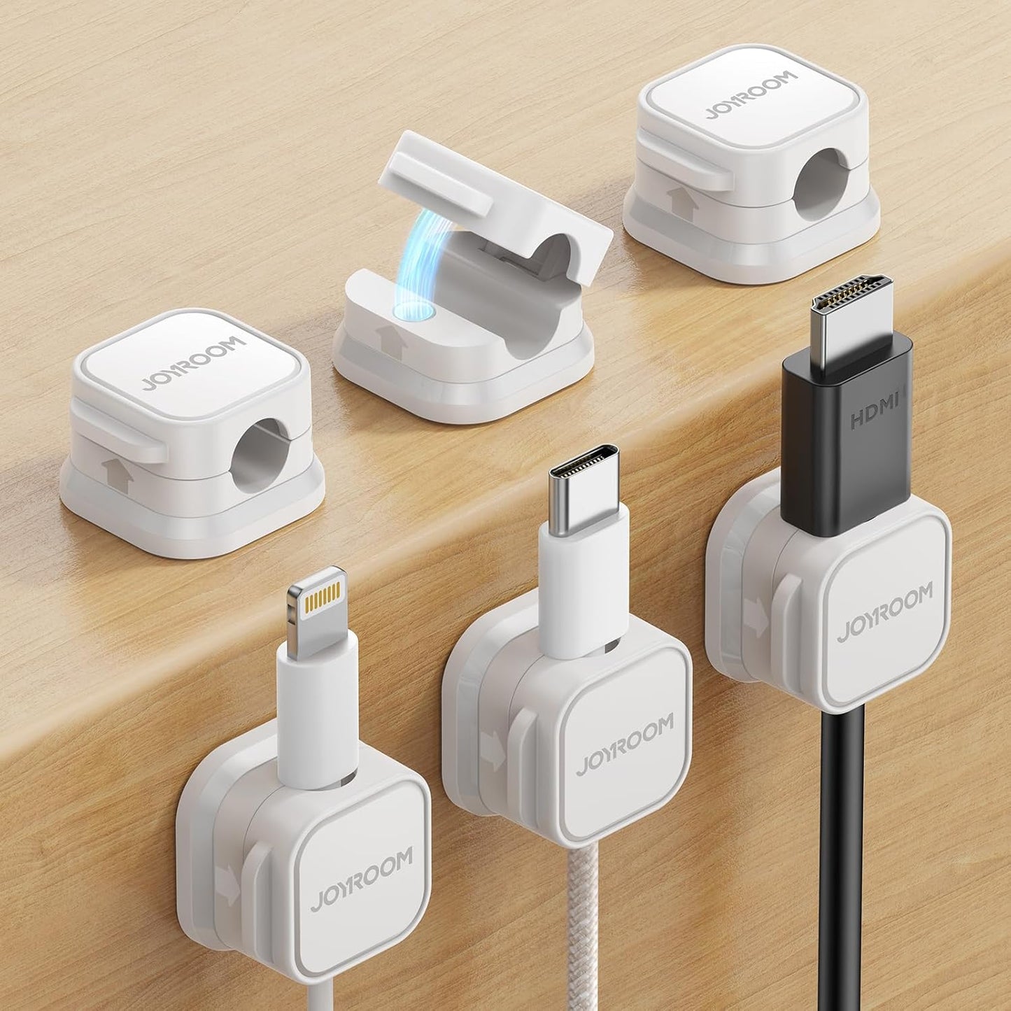 JOYROOM Magnetic Cable Clips Set - Tidy Desk!