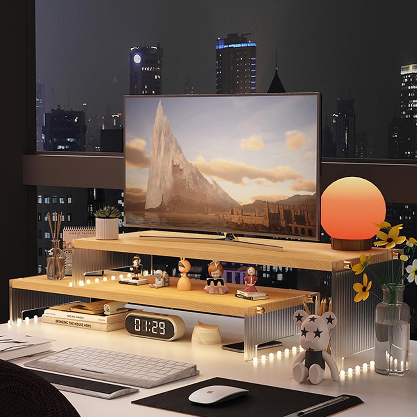 Adjustable Monitor Stand Riser for Dual Monitors & More