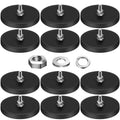 DIYMAG Rubber Coated Magnets 65LBS Threaded Base Pack - Strong Hold